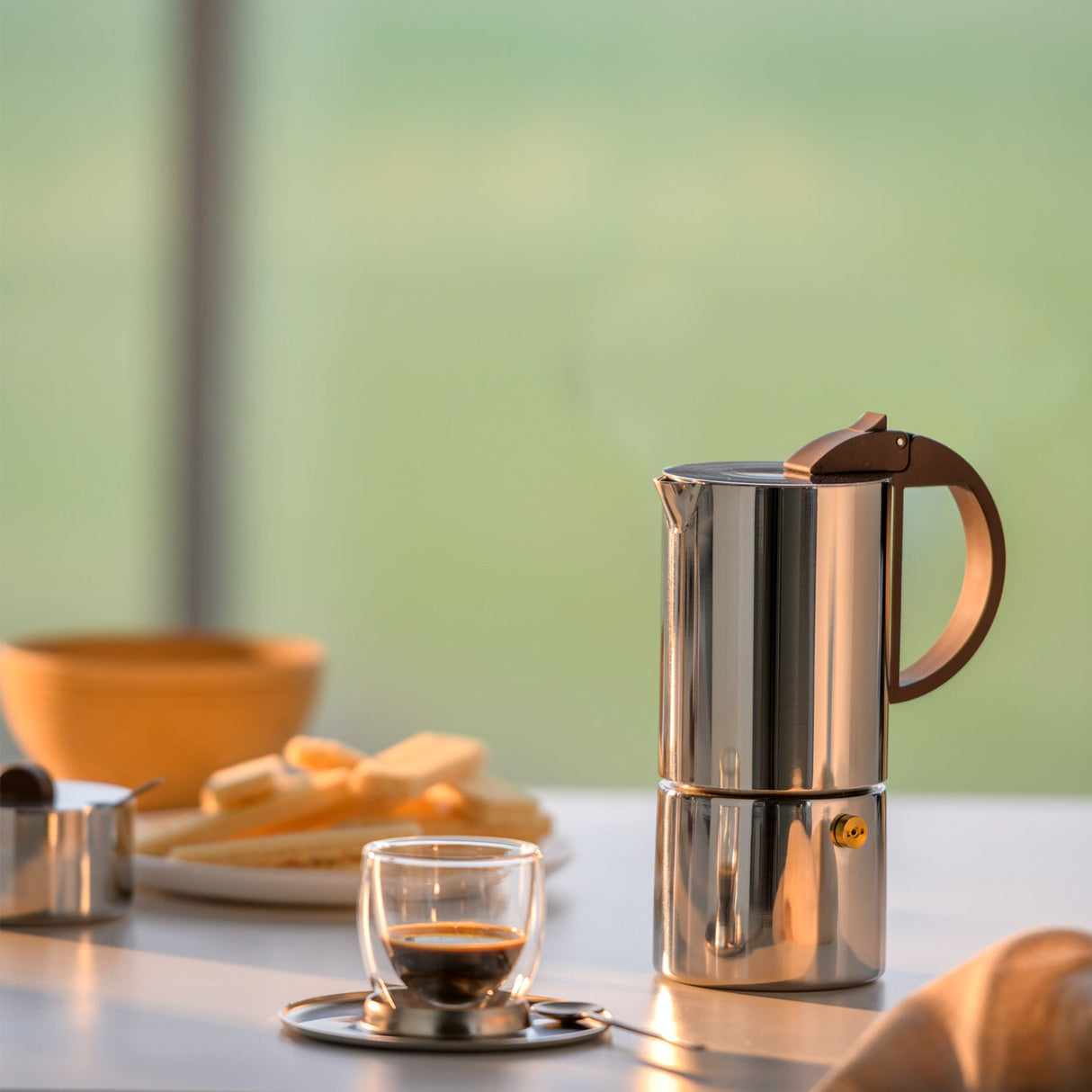 Espressokocher CHICCA, Silber, in 2 Größen