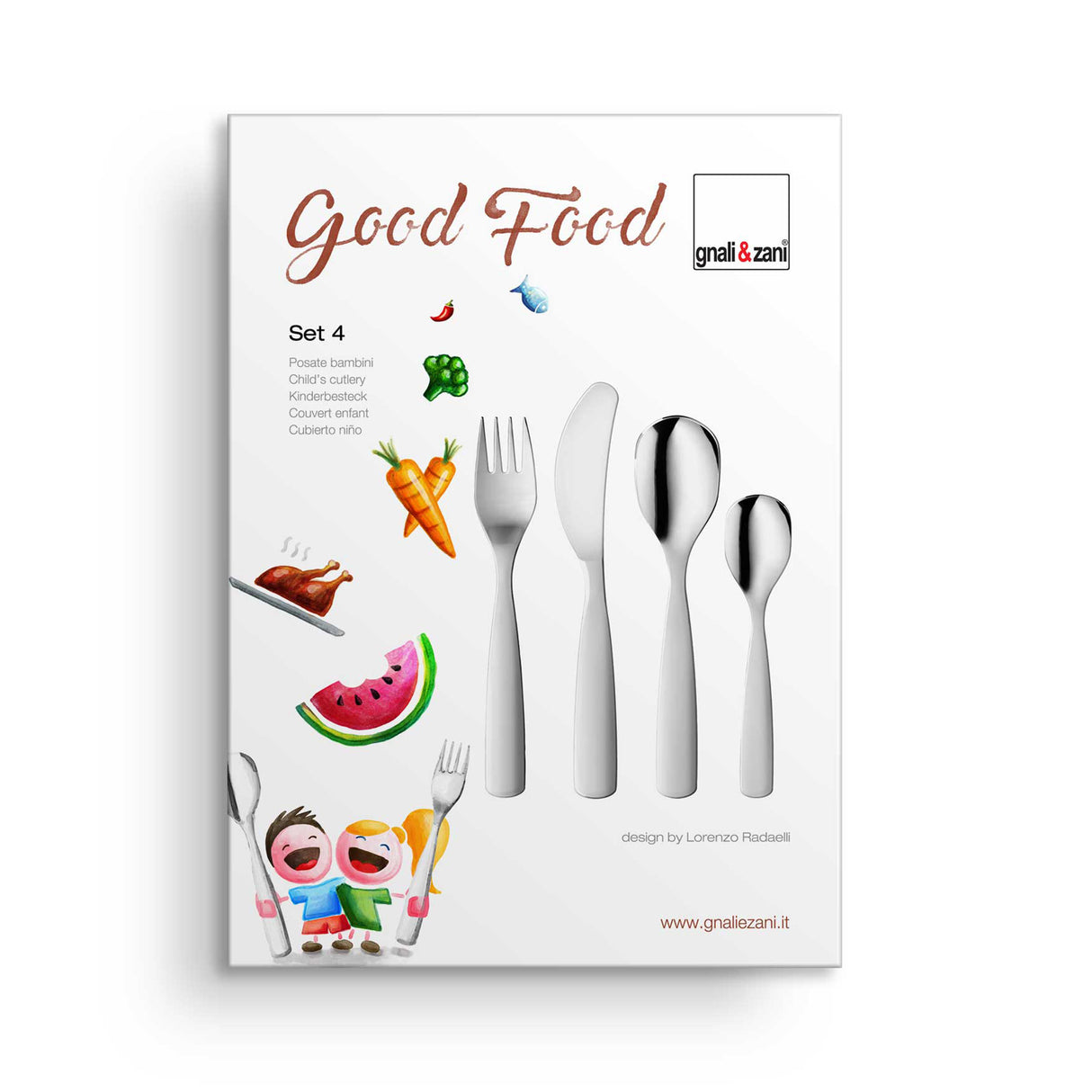 Kinderbesteck Neutral - Set, 4-teilig