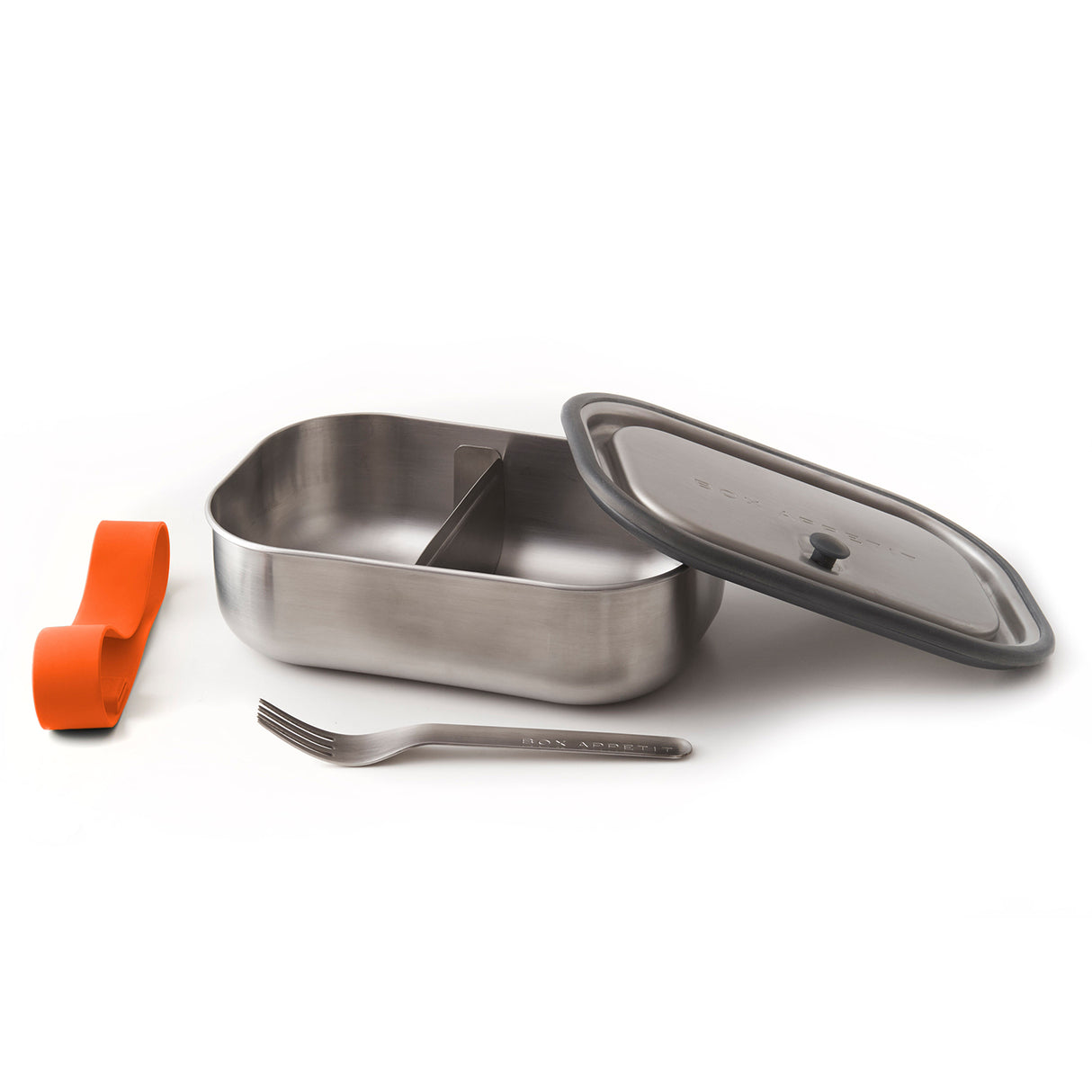 Lunchbox aus Edelstahl, orange