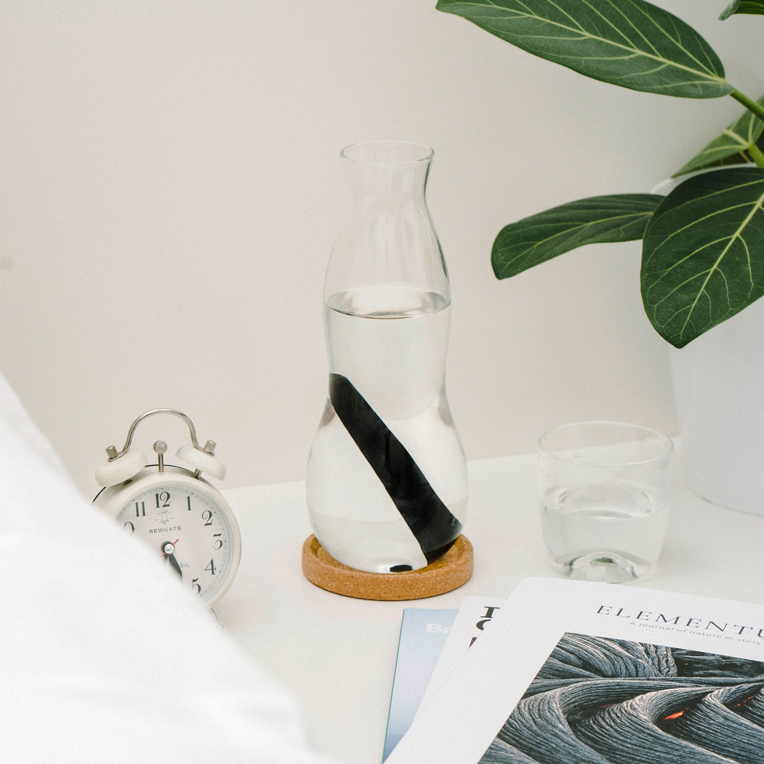 Persönliche Karaffe mit Trinkglas