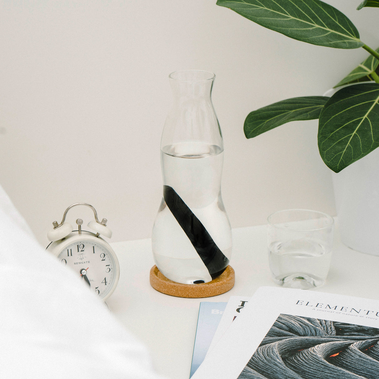 Persönliche Karaffe mit Trinkglas