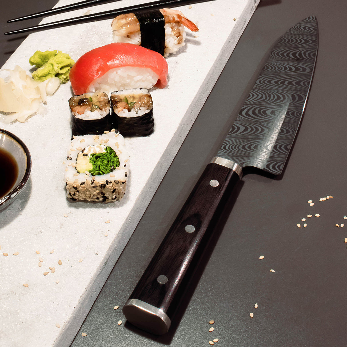 KIZUNA Koch-Keramikmesser, Klinge: 18 cm