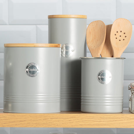 Living Collection Utensilienbehälter, pastellgrau, 1,7 Liter