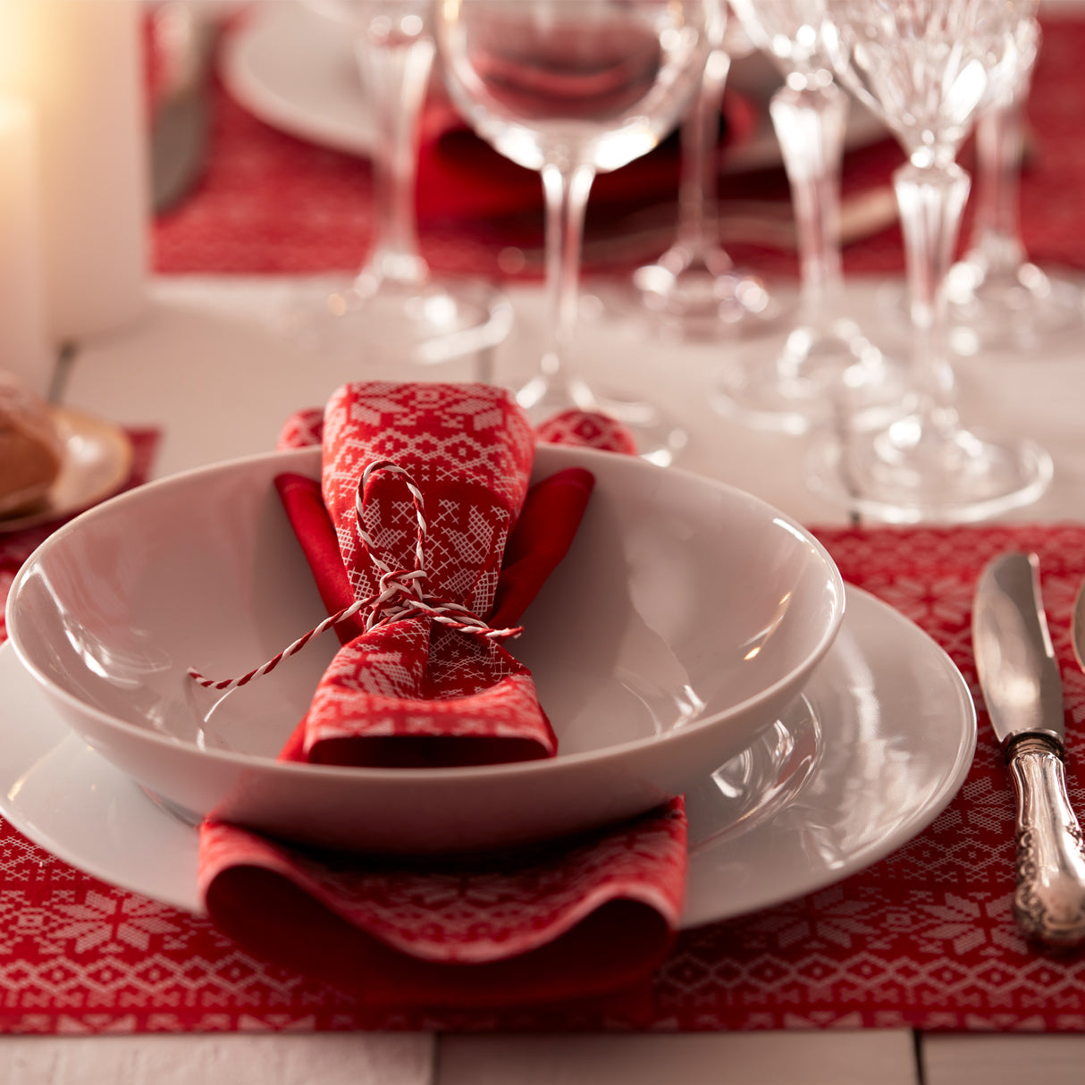 Servietten und Tischset - Christmas Noel - in 3 Varianten