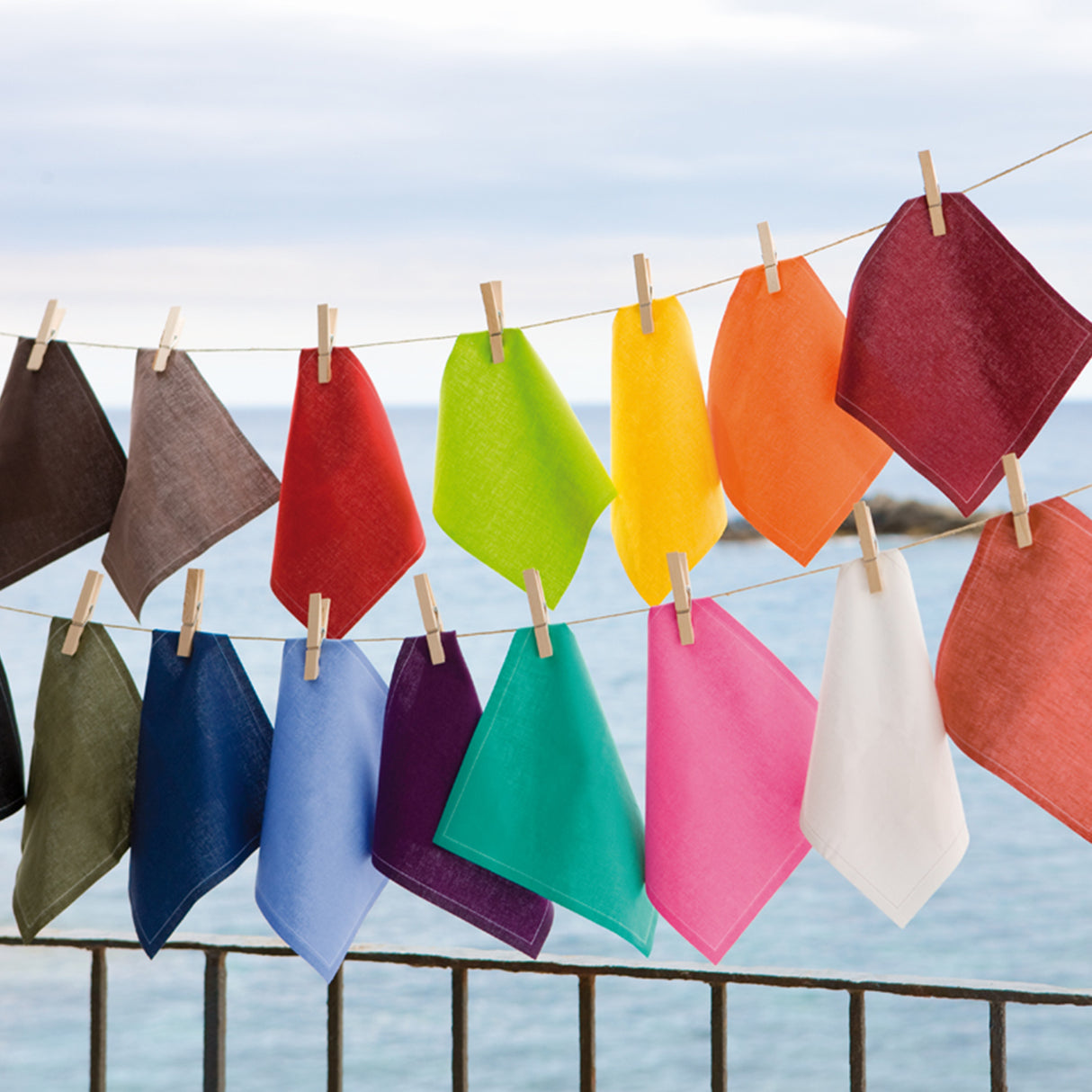 Servietten und Tischset - Caribbean Green - in 4 Varianten