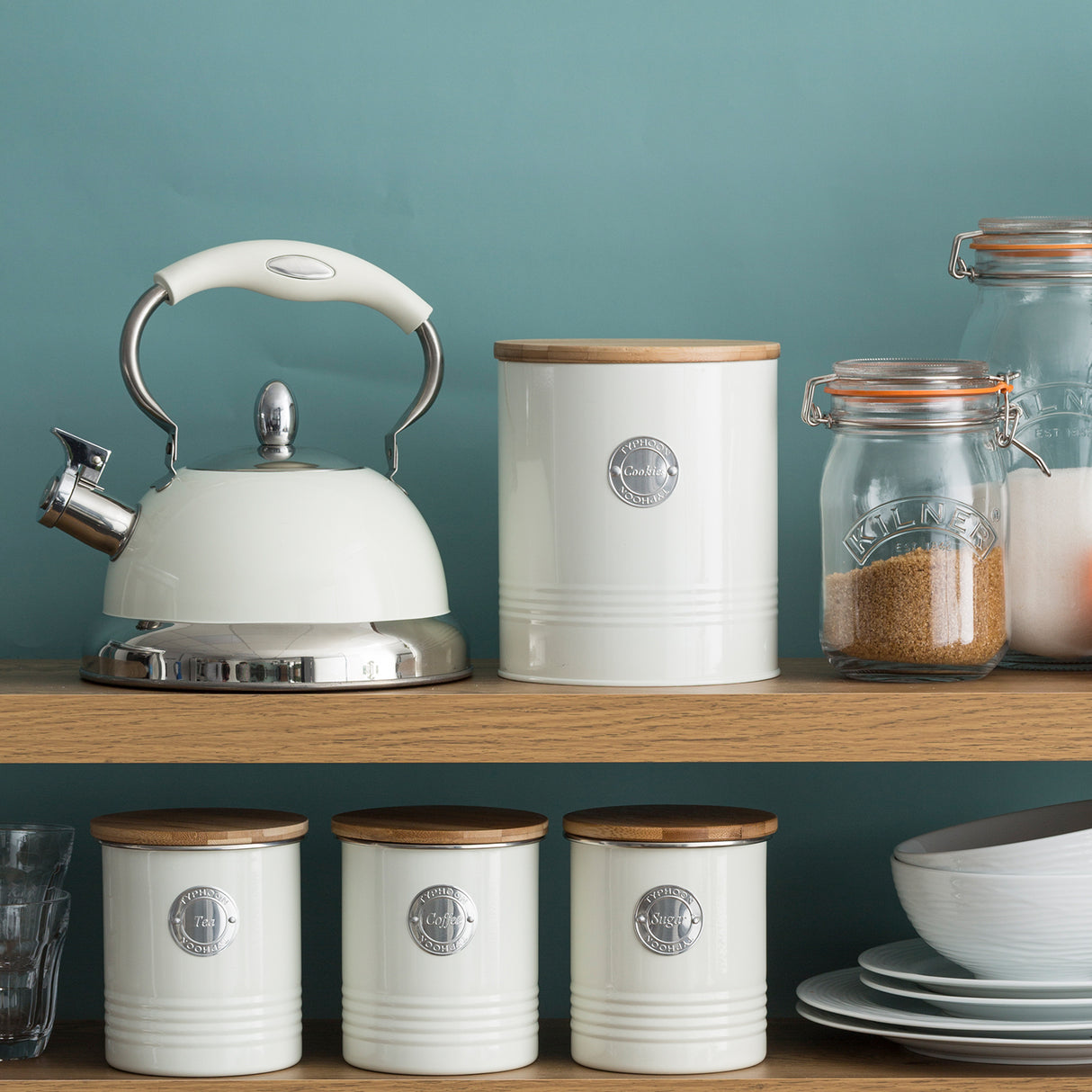 Living Collection Vorratsbehälter Tee, pastellcreme, 1 Liter