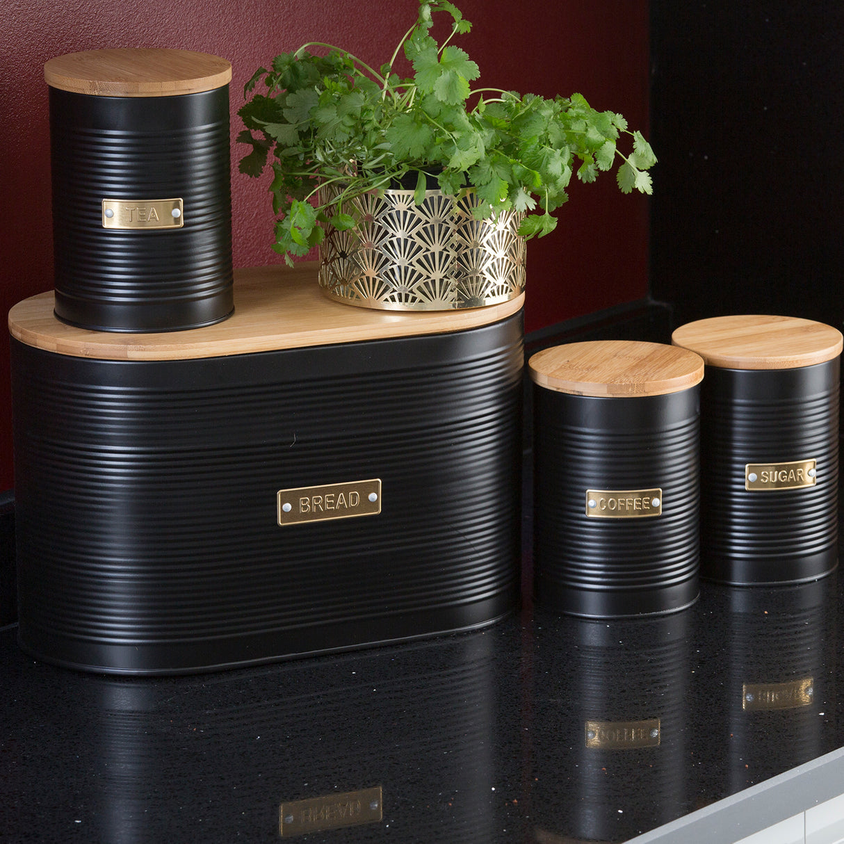 OTTO Kollektion Vorratsbehälter Zucker, schwarz, 1,4 Liter