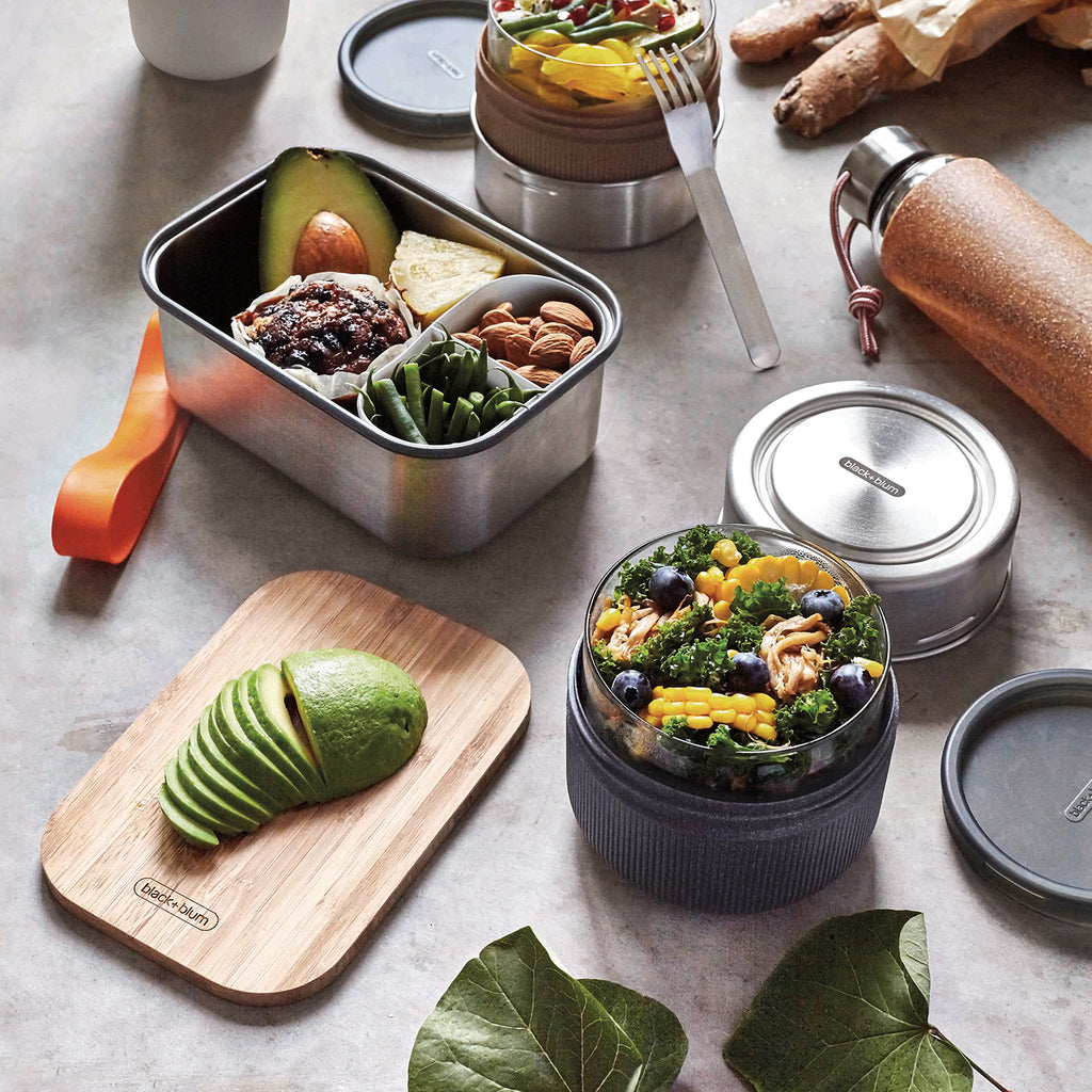 black+blum - Speisen zum Mitnehmen - in nachhaltiger Lunchschale aus Glas