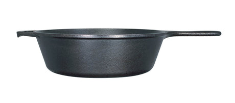 Lodge Classic cast iron skillet in black, 25.4 cm diameter, shown with smooth cooking surface and sturdy handle.