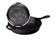 Lodge Classic cast iron skillet in Buffalo finish, 26 cm diameter, shown with a smooth cooking surface and sturdy handle.
