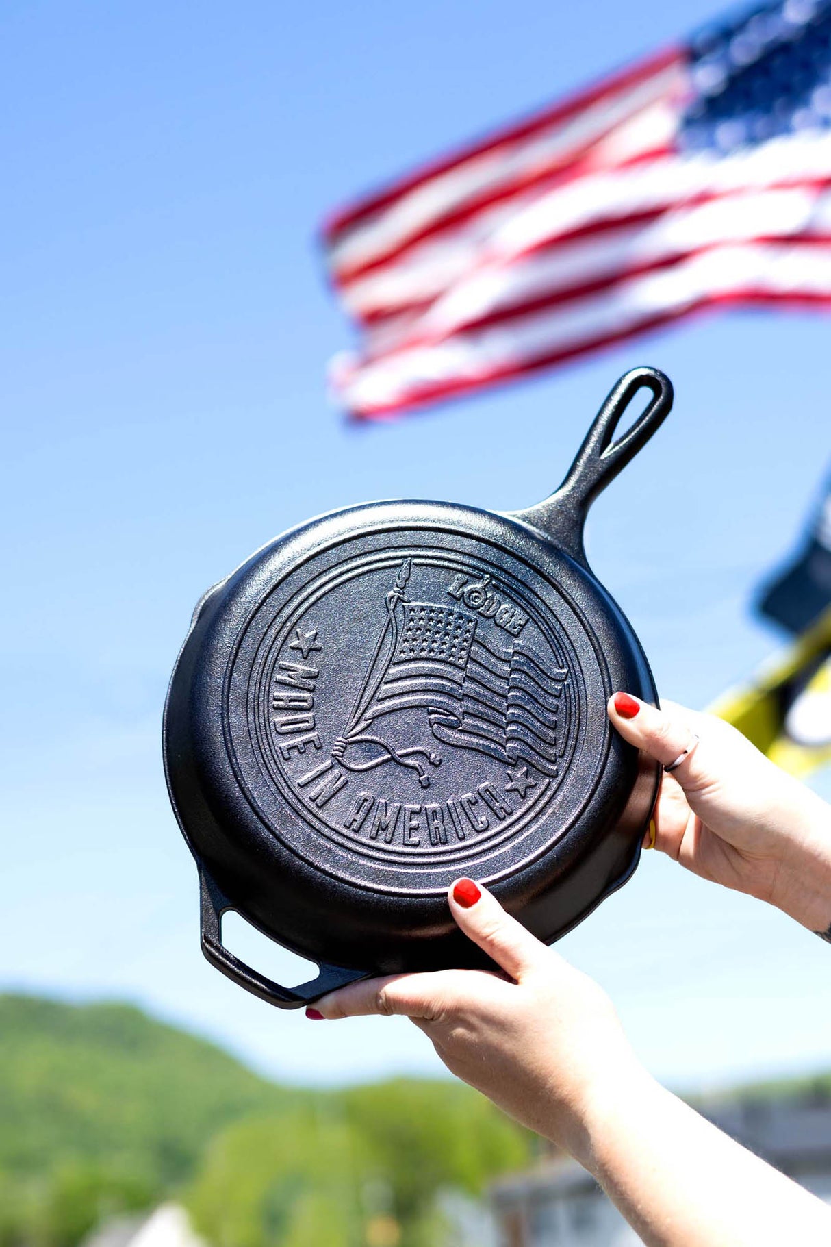 LODGE | Gusseiserne Pfanne, CLASSIC, US-Flagge, 25,