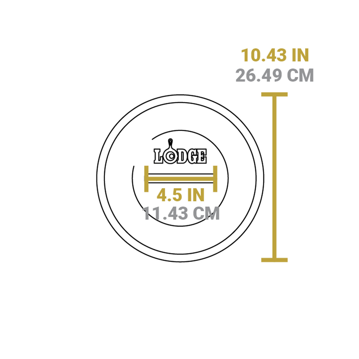 LODGE | Deckel, Classic, schwarz