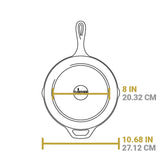 LODGE | Grillpfanne, CLASSIC, schwarz, Ø 25,4 cm