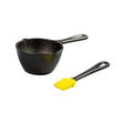Schwarzer Lodge Schmelztopf, Classic-Serie, 13,3 cm Durchmesser, aus Gusseisen, für gleichmäßiges Schmelzen und Kochen
