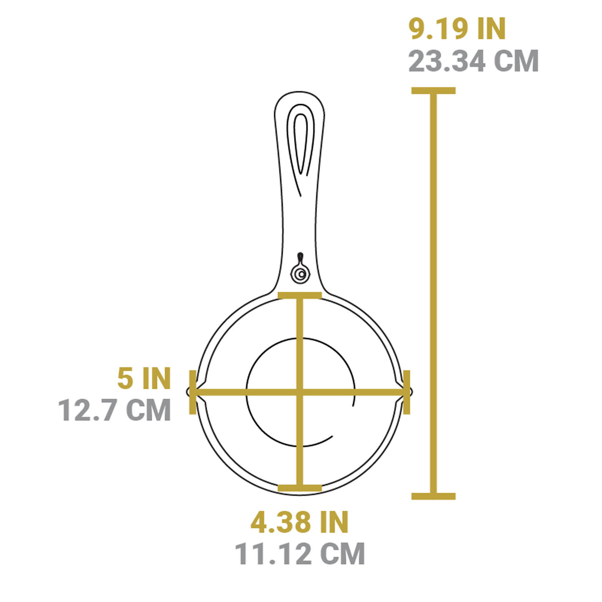 LODGE | Schmelztopf, CLASSIC, schwarz, 13,3 cm