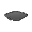 Lodge Grillplatte, flach und gerillt, schwarz, aus Gusseisen, ideal für Grillgerichte und vielseitiges Kochen.