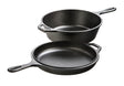 Lodge classic 8.9L round cast iron combo cooking pot, durable and versatile for stovetop and oven use.
