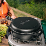 LODGE | Gusseiserner Kombi-Kochtopf, rund, CLASSIC,