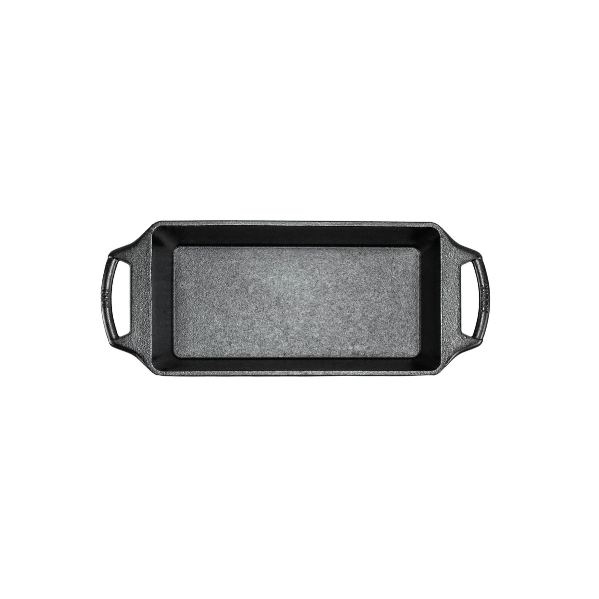 Lodge classic black bread proofing basket with woven design for artisan bread baking.
