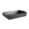 Lodge 23cm black classic baking pan backform with smooth edges and non-stick surface for baking desserts and bread.