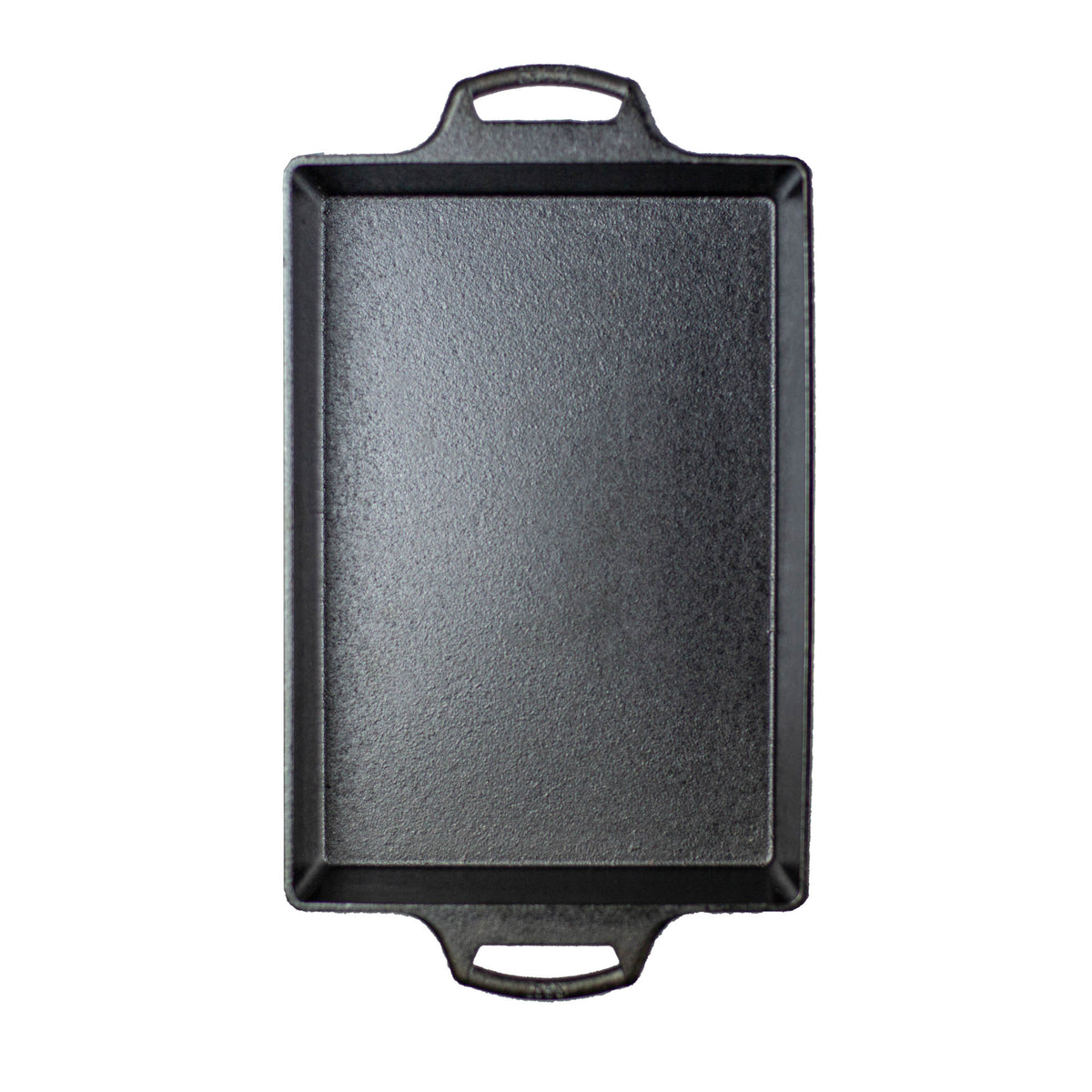 Lodge 23 cm black classic baking pan, rectangular backform for baking cakes and bread, durable cast iron construction.