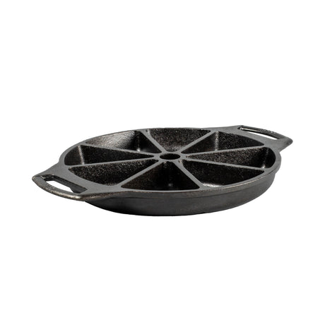 Lodge 8-piece set of black baking pans, including classic backform, with non-stick coating and sturdy handles.