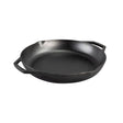 Lodge double handle cast iron skillet, Chef 35.6 cm, sturdy cooking pan with two handles for versatile kitchen use.