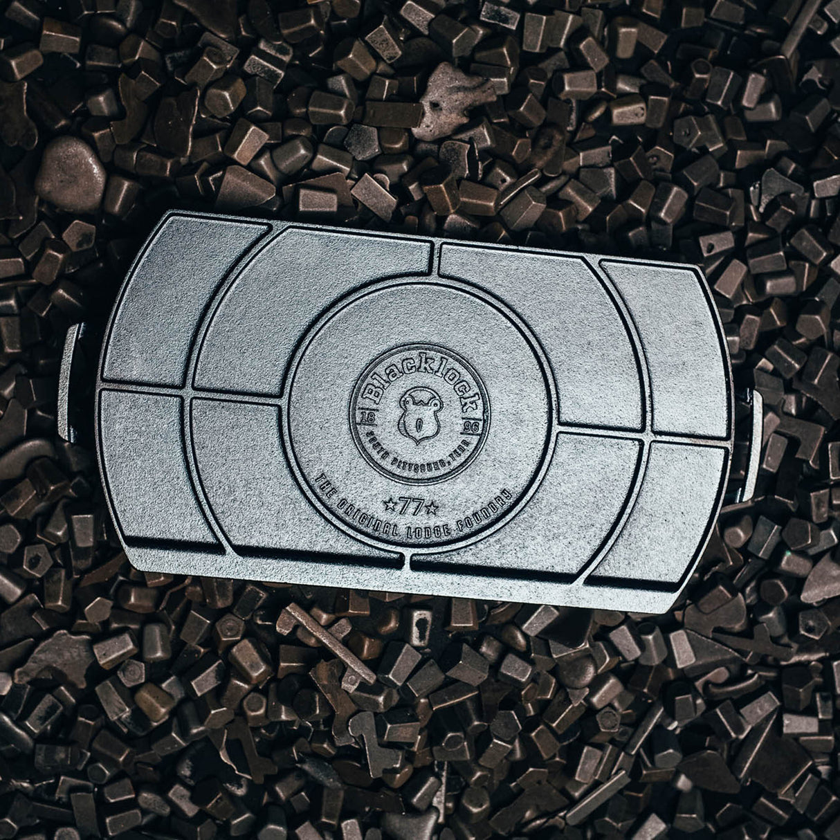LODGE | Gusseiserne Grillplatte, BLACK LOCK, schwar