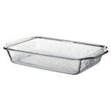 Laurel Embossed™ Auflaufform, klar, rechteckig, 3 L