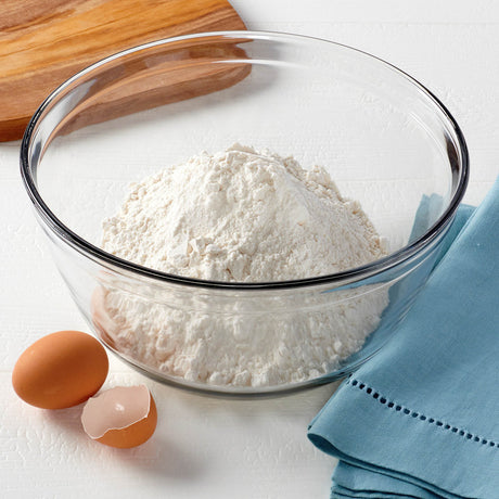 Anchor Hocking mixing bowl, round glass Rührschüssel for baking and food prep, clear and durable kitchenware.