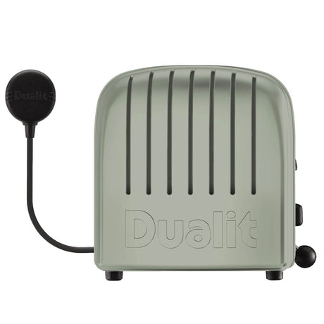 DUALIT Newgen Toaster in Salbei, 2 Scheiben, modernes Design, sichtbare Toastschlitze und Bedienelemente