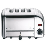 Toaster, VARIO, 4-Schlitz, poliert