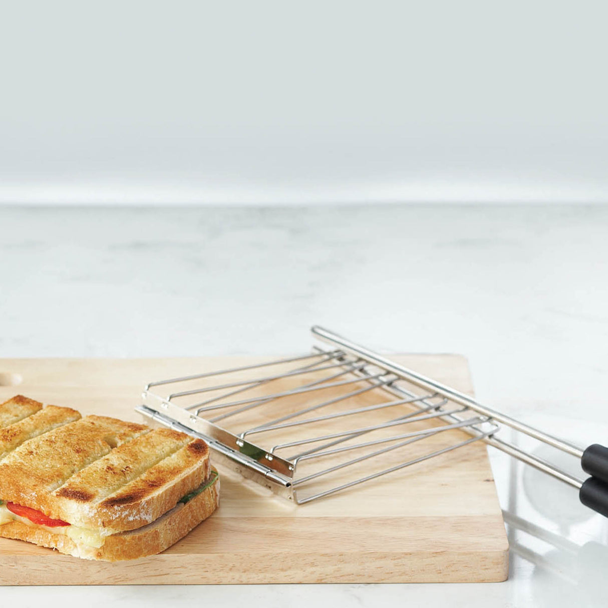 Toaster, Classic, 6-Schlitz-poliert, inkl. Sandwichzangen