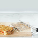 Toaster, Classic, 6-Schlitz-poliert, inkl. Sandwichzangen