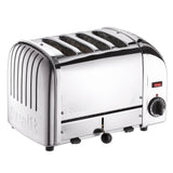 Toaster, Classic, 4-Schlitz, poliert