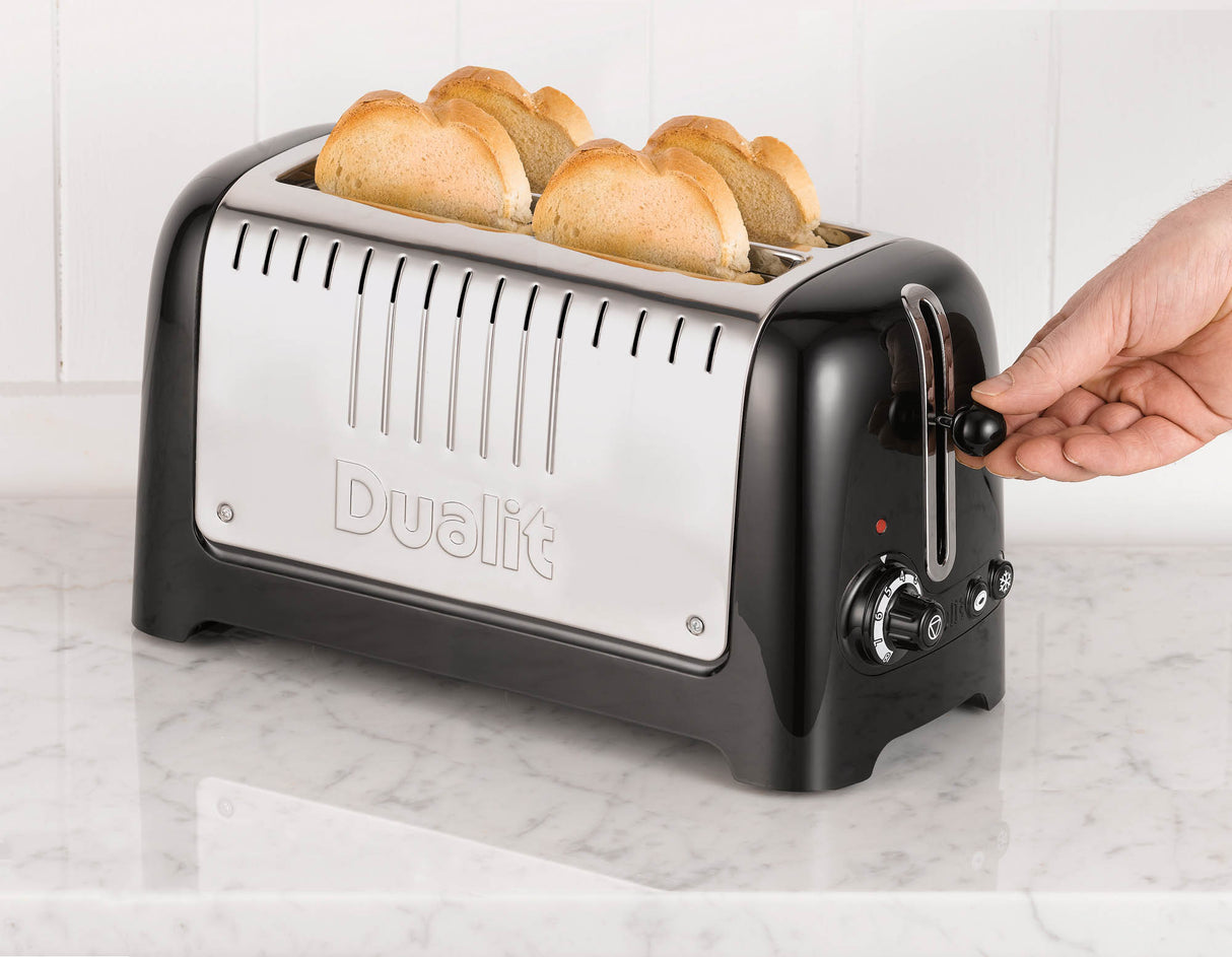 Toaster LITE, 4-Langschlitz, schwarz