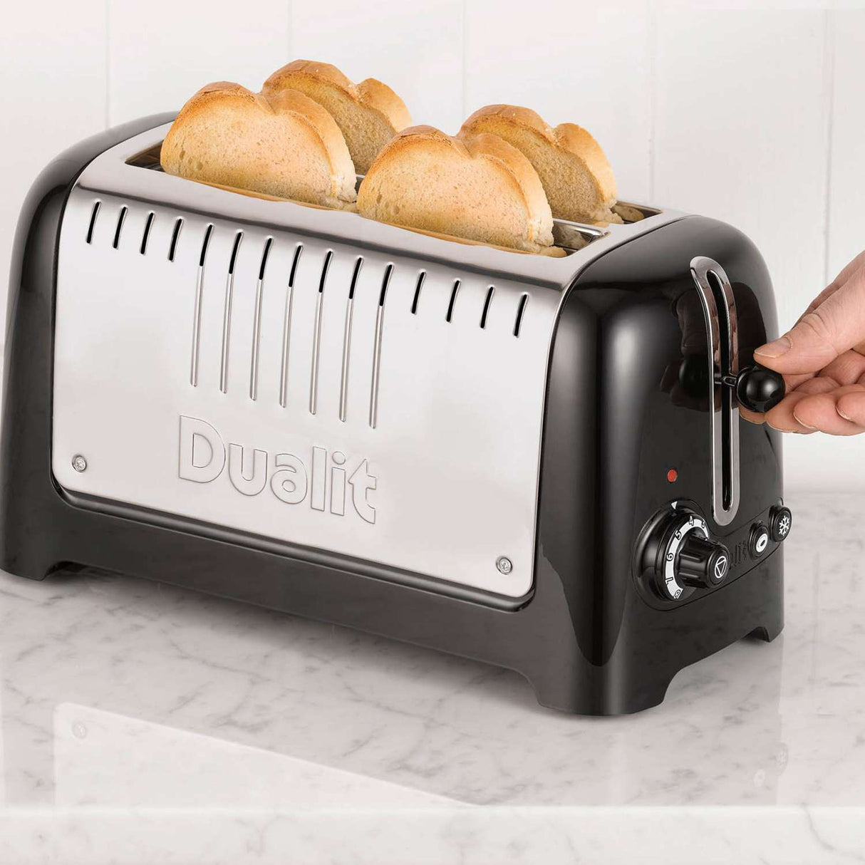 Toaster LITE, 4-Langschlitz, schwarz