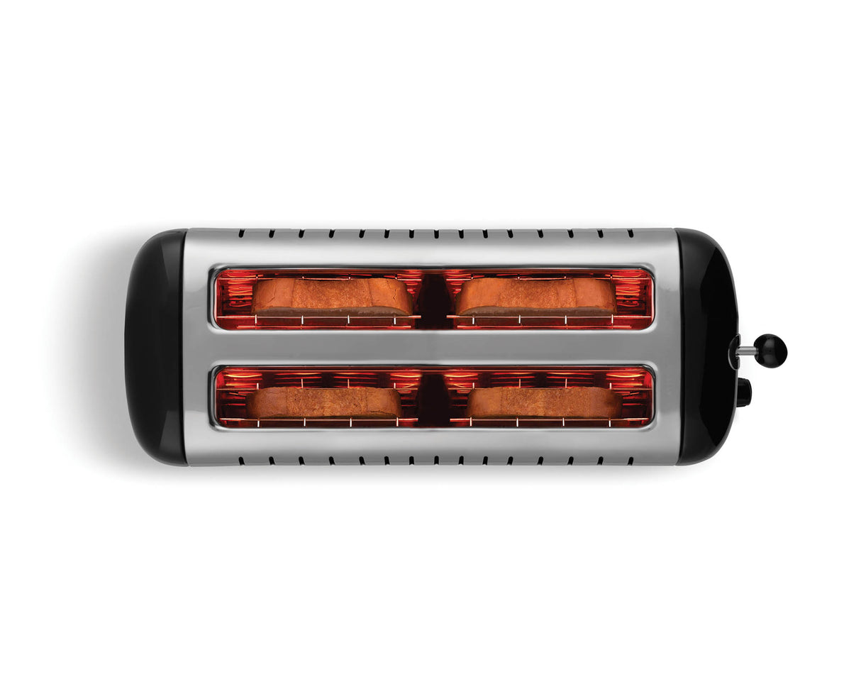 Toaster LITE, 4-Langschlitz, schwarz