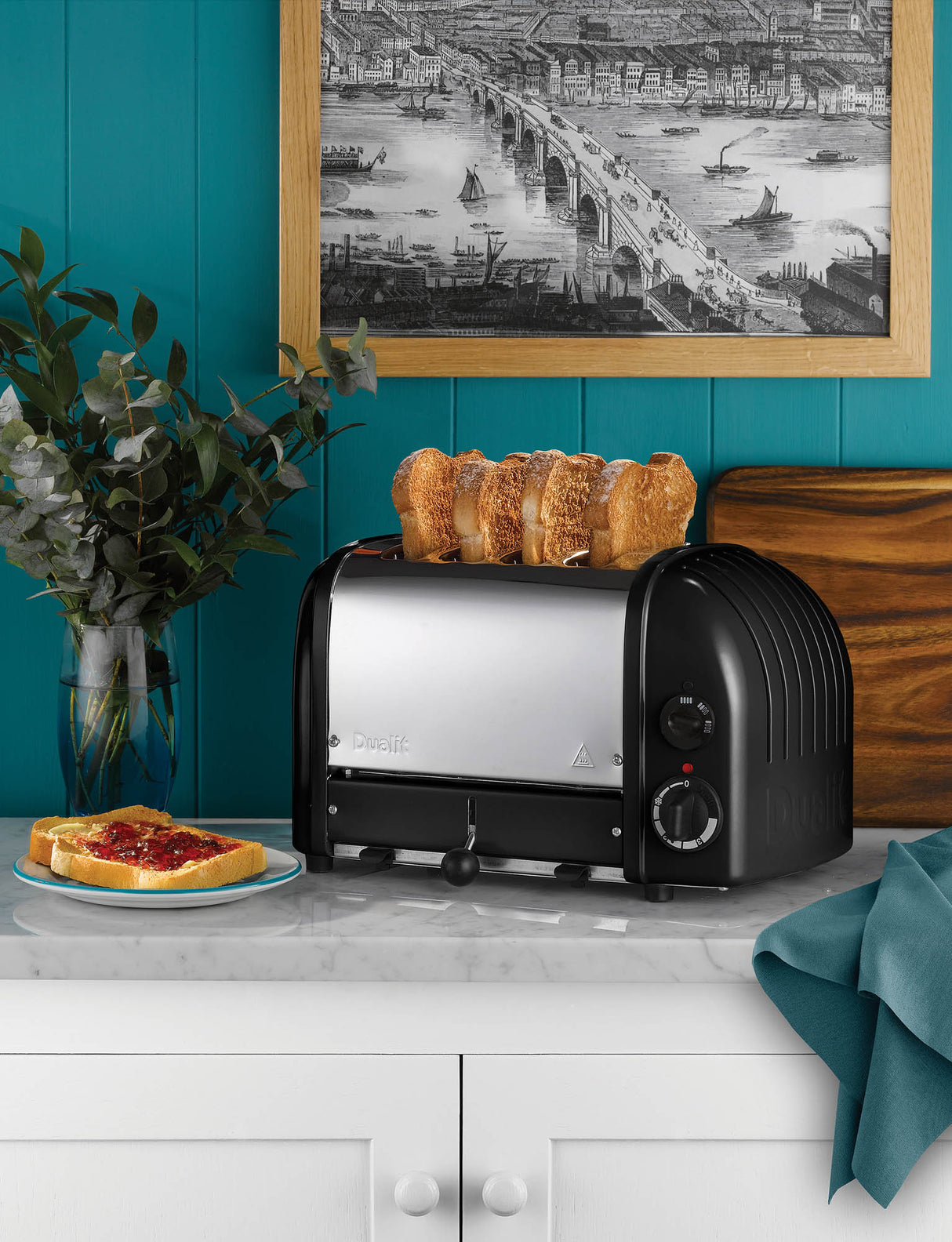 Toaster NEWGEN, Classic, 4-Schlitz, schwarz