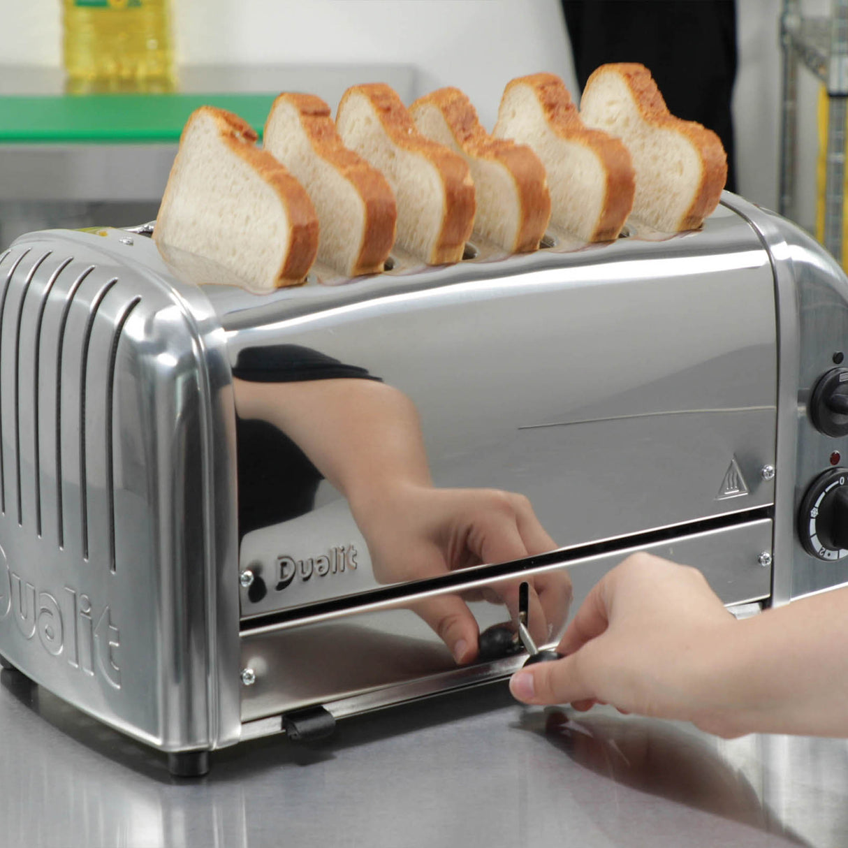 Toaster 2+1 Combi, Classic, 6-Schlitz, poliert