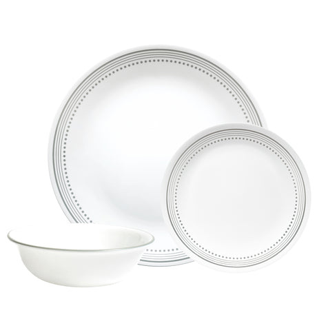 CORELLE | Service, MYSTIC GRAY, weiß