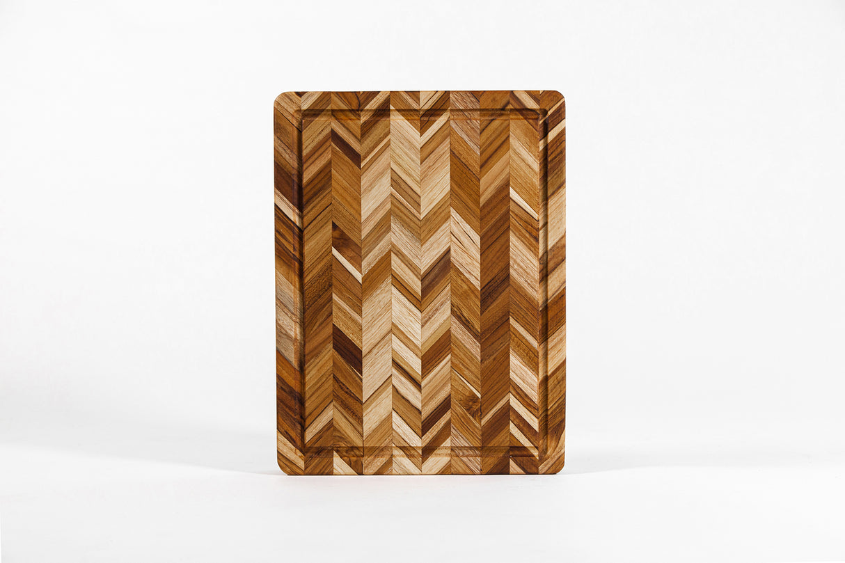 Herringbone Schneidebrett Extradick