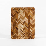 Teakholz-Schneidbrett HERRINGBONE