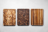 Teakholz-Schneidbrett HERRINGBONE