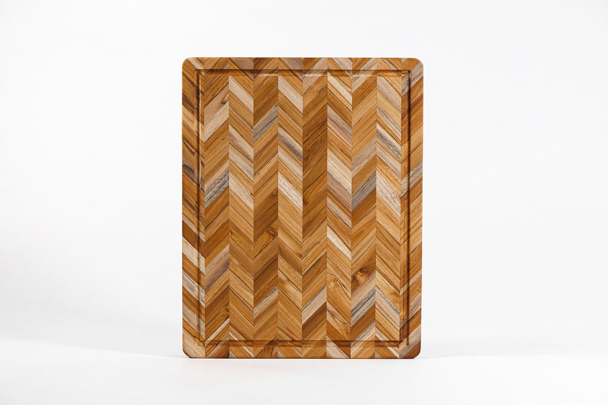 Herringbone Schneidebrett Extradick