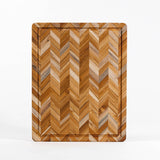 Teakholz-Schneidbrett HERRINGBONE