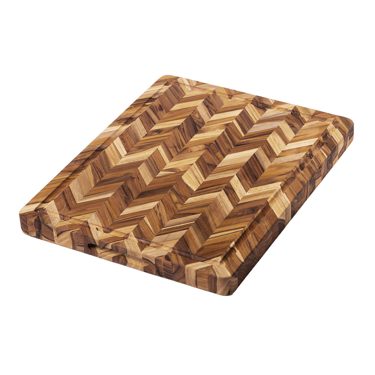 Teakholz-Schneidbrett HERRINGBONE