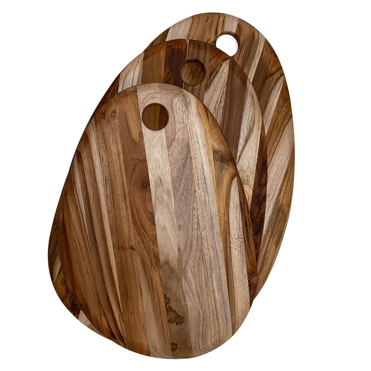 Teakholz-Schneidbrett, ELEGANT, oval