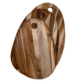 Teakholz-Schneidbrett, ELEGANT, oval