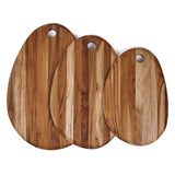 Teakholz-Schneidbrett, ELEGANT, oval